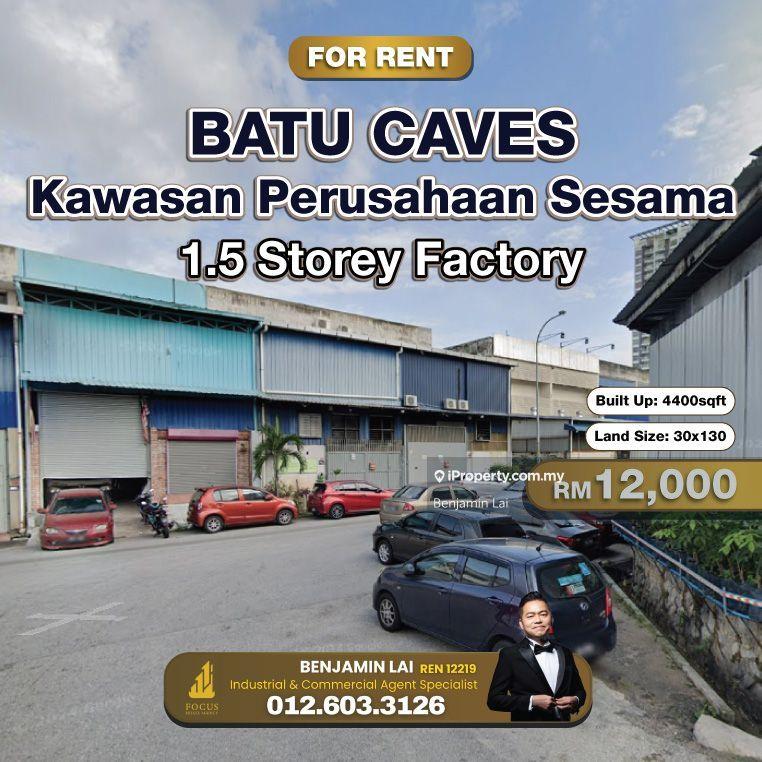 For Rent - Batu Caves, Kawasan Perusahaan Sesama 1.5 Storey Factory