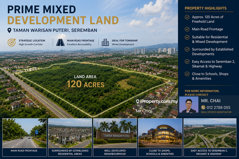 Tanah Kediaman untuk Dijual di Road Frontage, Good for Mix Town Development, Seremban oleh Mr Chai - Exterior - iProperty.com.my