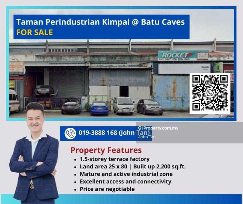 For Sale - (25x80 | Fully Extended | Negotiable) Batu Caves @ Kimpal 1.5sty Factory
