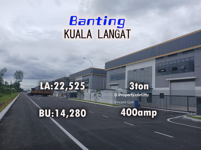 For Rent - KIIP Cluster Factory 400amp Kuala Langat Banting Selangor