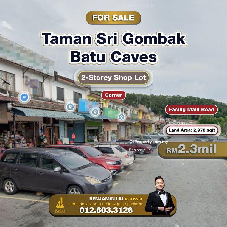 For Sale - Taman Sri Gombak, Batu Caves 2-Storey Corner Shop Lot For Sale