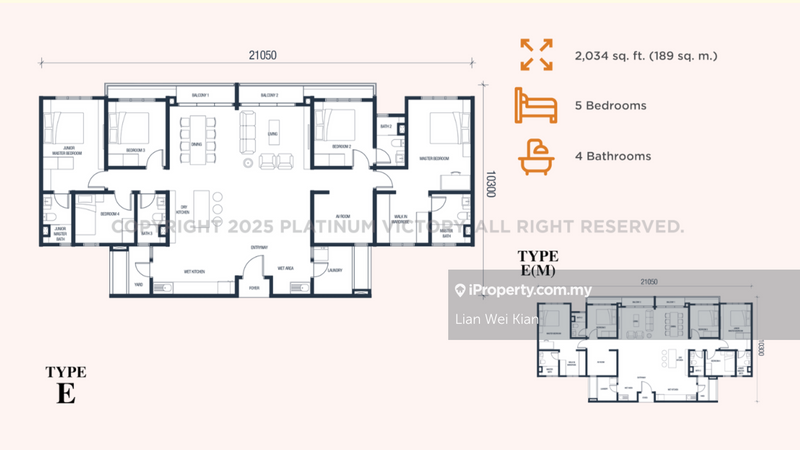 Pangsapuri untuk Dijual di PSV 1 Residences @ Platinum South Valley oleh Lian Wei Kian - iProperty.com.my