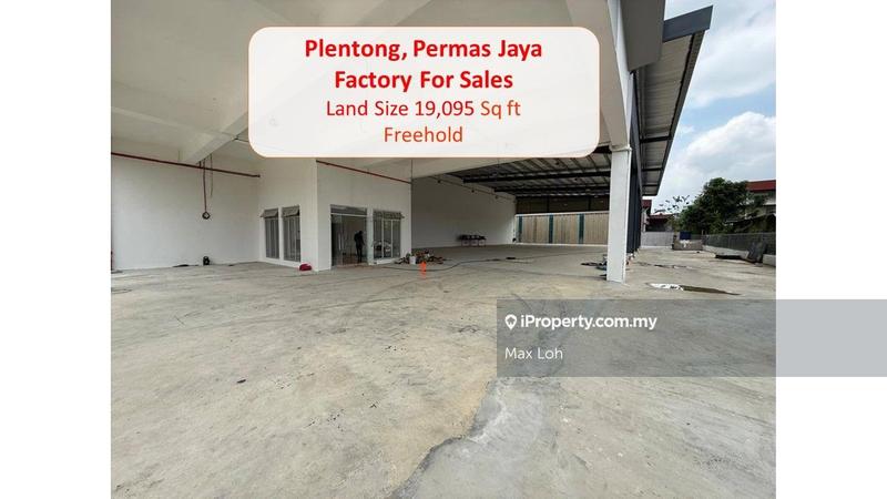 For Sale - Plentong, Permas jaya, Semi D Factory, Land 19,095 Sqf