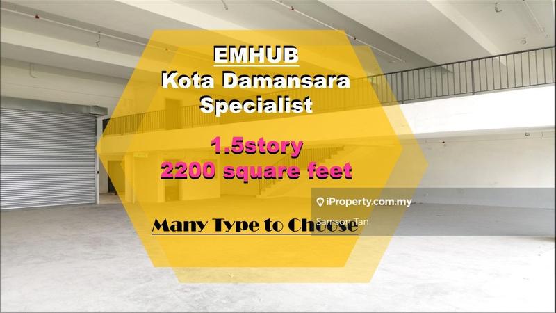 For Rent - Emhub Kota Damansara, Petaling Jaya, Sungai Buloh, 1.5 story Warehouse & Office