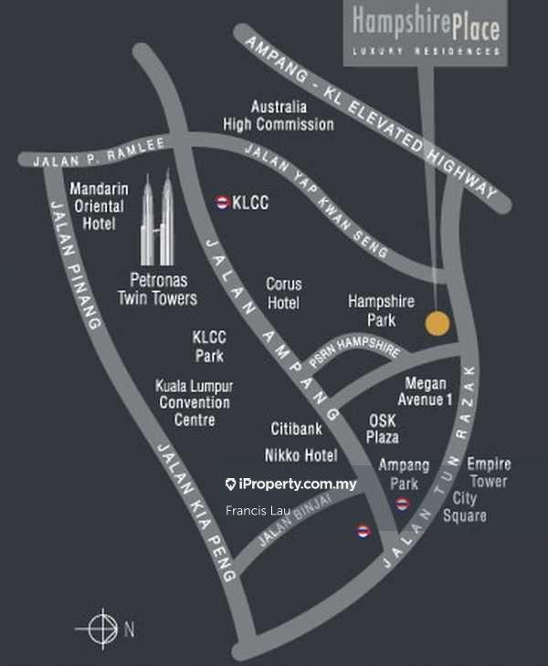 Residensi Servis untuk Dijual di Hampshire Place oleh Francis Lau - iProperty.com.my