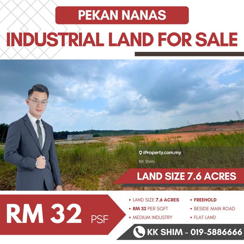 For Sale - Pekan Nanas 7.6 Acres Industrial Land for Sale