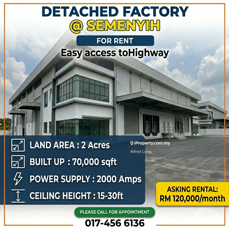 Kilang Terpisah untuk Disewa di Hulu Semenyih, Semenyih oleh Alfred Long - iProperty.com.my