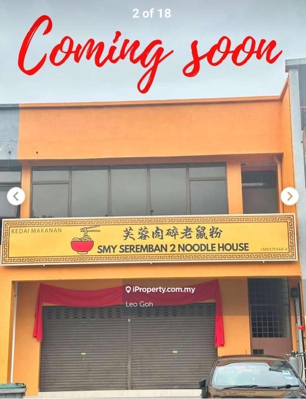For Sale - Seremban 2 Lake view Square 26x80 facing mainroad Hightraffic freehold