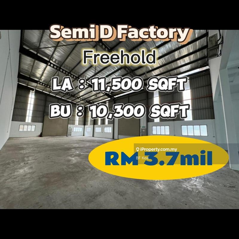 For Sale - 12K SQFT FREEHOLD SEMI D FACTORY