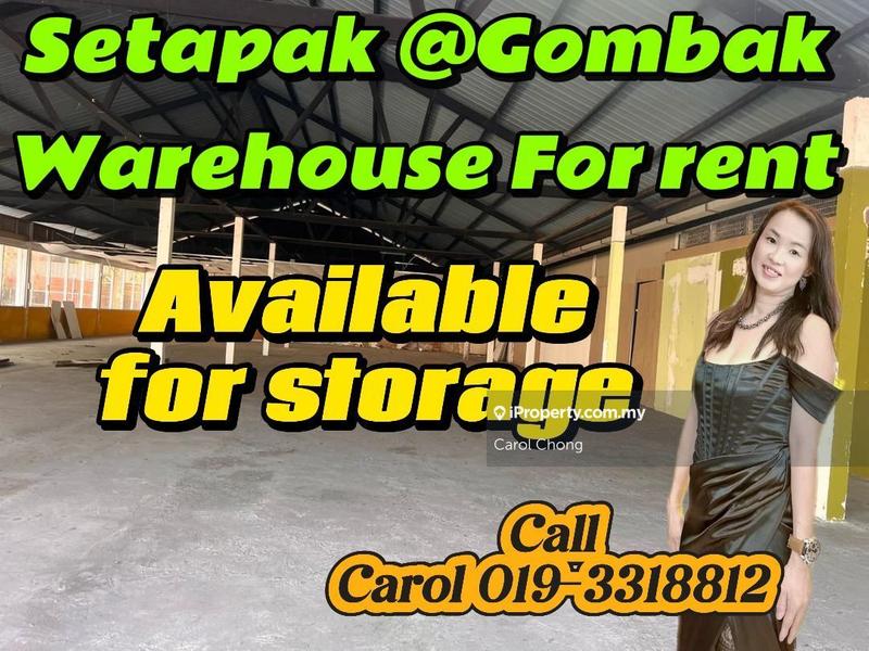 For Rent - Setapak warehouse @ Gombak (4100sf)For rent
