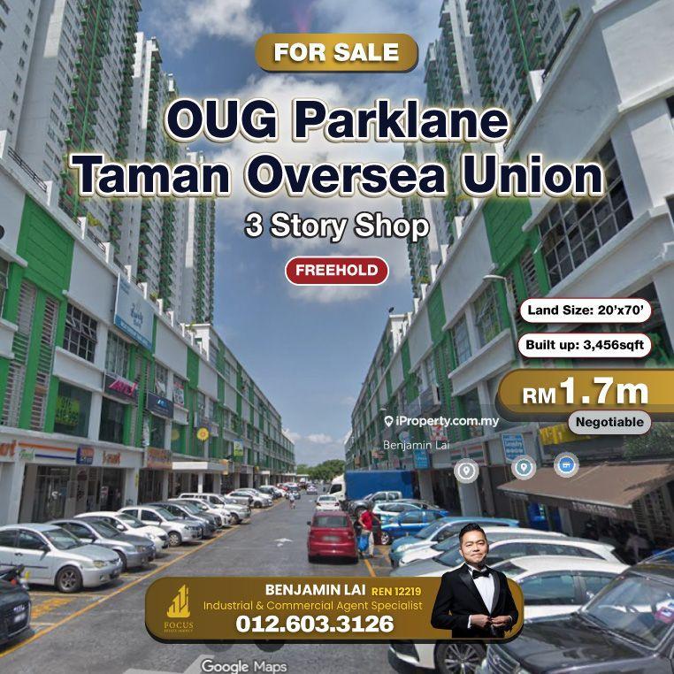 For Sale - OUG Parklane, Taman Oversea Union 3 Story Shop For Sale