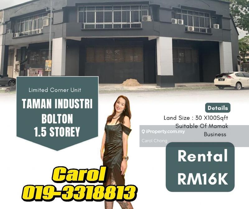 For Sale - (corner)Tmn Industri Bolton Corner 1.5 storey For sale