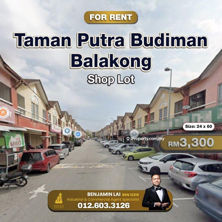 For Rent - Taman Putra Budiman Balakong Shop Lot for Rent