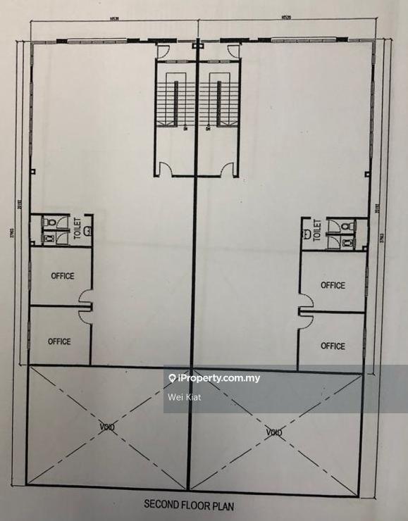 Semi-D Factory for Sale in Usj 16, Subang Jaya by Wei Kiat - Second Floor Plan - iProperty.com.my
