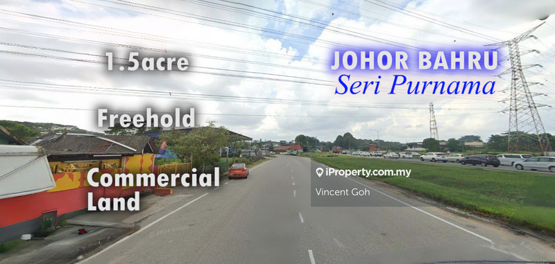 For Sale - Johor Bahru Sri Purnama 1.5acre Freehold Commercial Land
