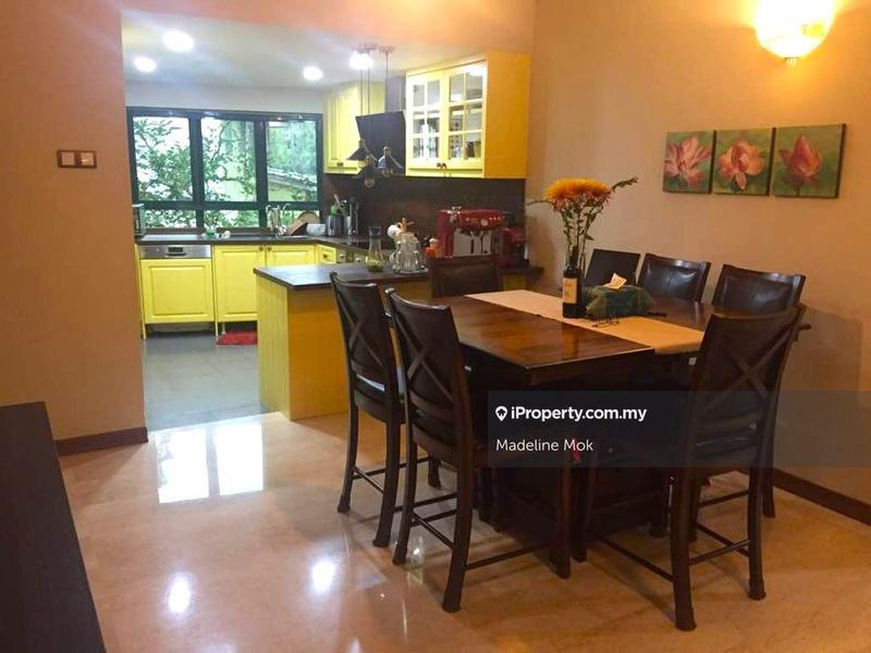 Dining Room & Kitchen facing greenery.