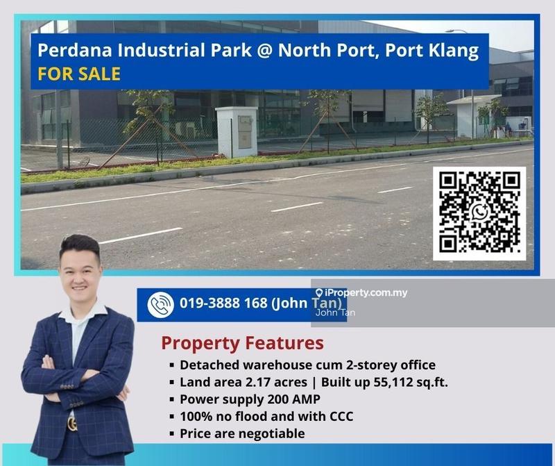 For Sale - (NEGO | No Flood | CCC | 2.17 Acres | 200 AMP) Northport @ Port Klang Warehouse