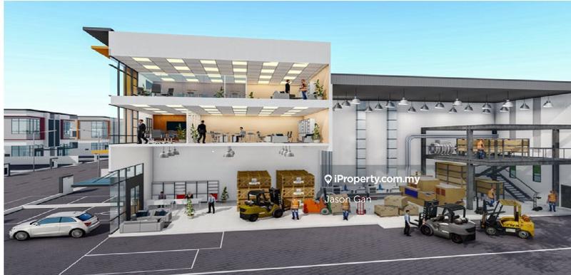 For Sale - SHAH ALAM, NEW LAUNCH 3 STOREY SEMI-D FACTORY, FREEHOLD