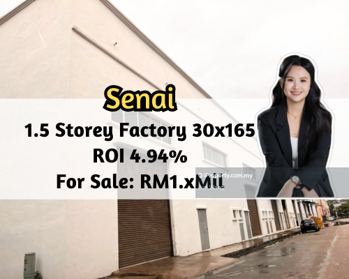 For Sale - Senai 1.5 Storey Factory