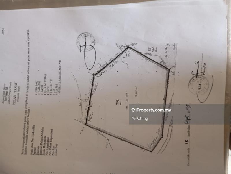 Agricultural Land for Sale in Raub Pahang, Raub by Mr Ching - iProperty.com.my