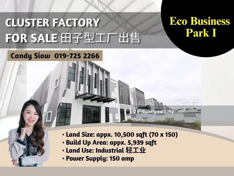 For Sale - Eco Business Park 1 5.9k sqft 150 amp Cluster Factory