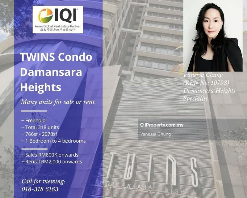 Residensi Servis untuk Dijual di Twins @ Damansara Heights oleh Vanessa Chung - iProperty.com.my