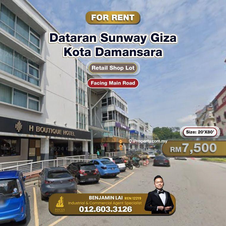 For Rent - Dataran Sunway Giza, Kota Damansara Retail Shop Lot For Rent