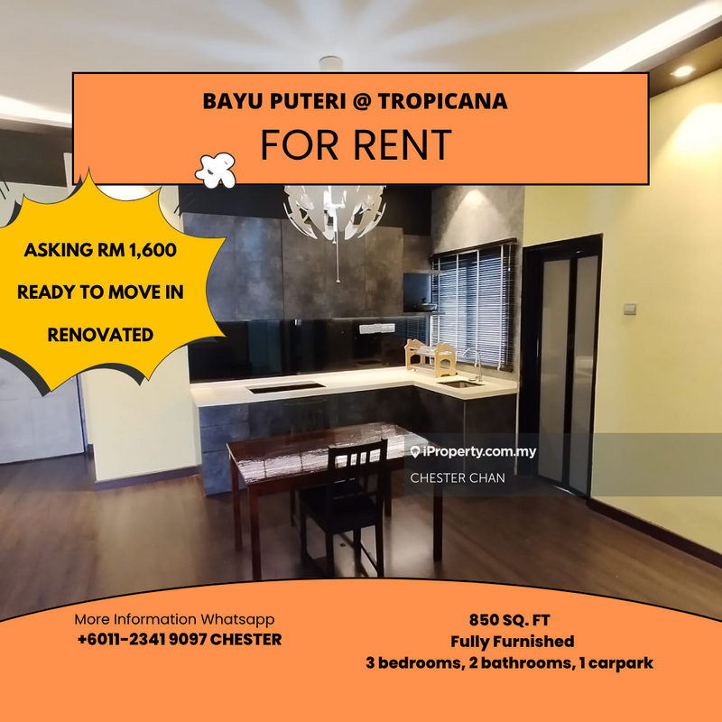 For Rent - Bayu Puteri