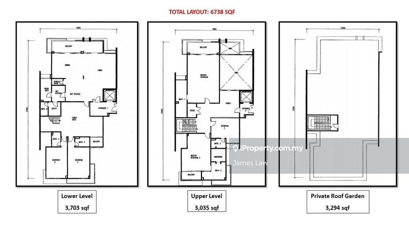 Condominium for Sale in Kenny Hills Residence by James Law - 6,738sqf of large layout with 3-storey of space - iProperty.com.my