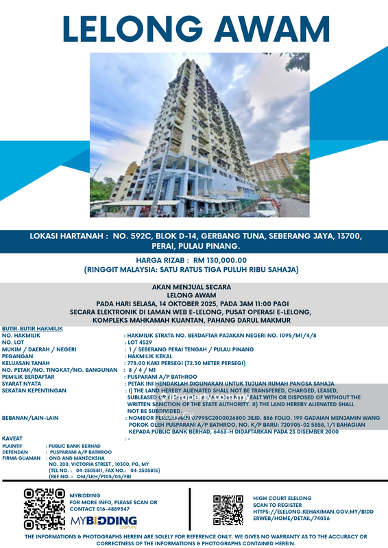 For Sale - Gerbang Tuna