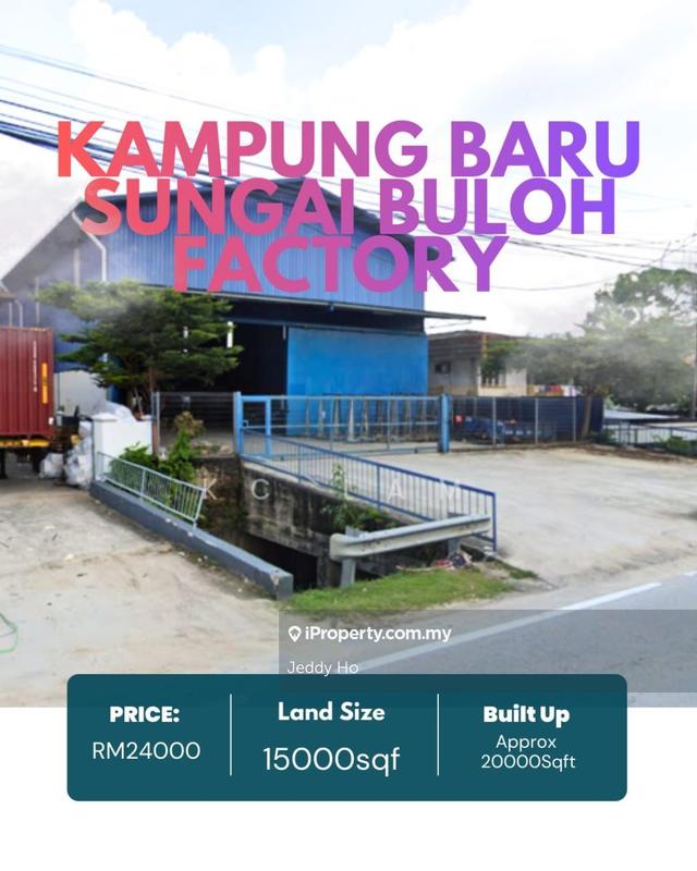 For Rent - Big & Spacious Factory for Rent Kampung Baru Sungai Buloh