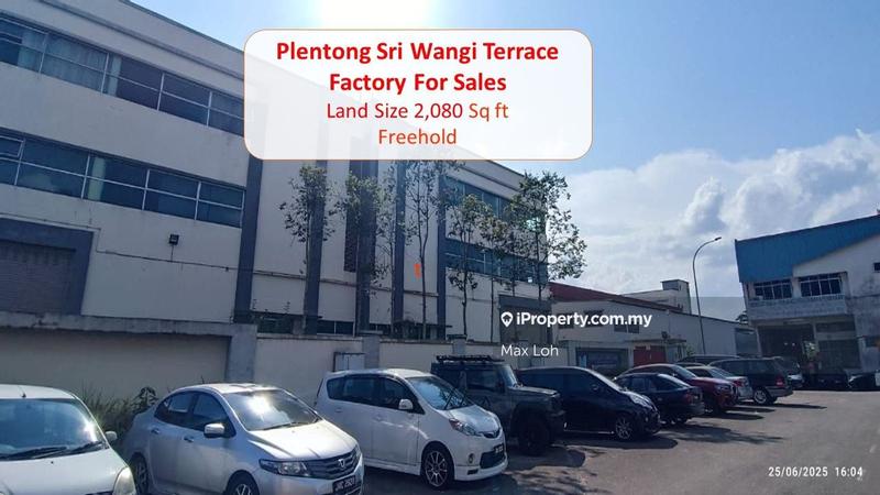 For Sale - Plentong Sri Wangi, Terrace Factory, Land 2,080 Sqf