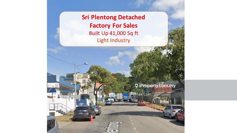 For Sale - Sri Plentong, Detached Factory, Bua 41k Sqf