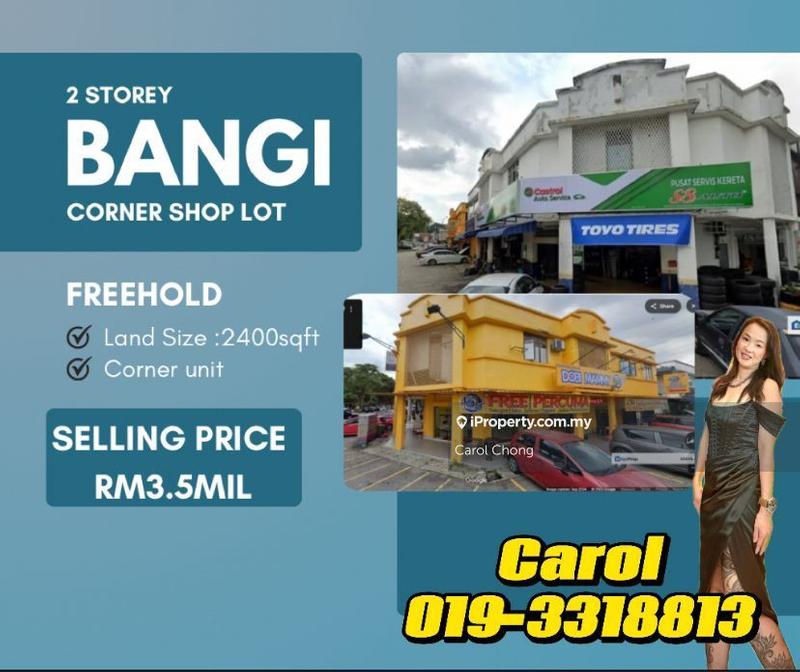 For Sale - (Corner Unit) Bangi 2 Storey Shop lot For Sales🔥