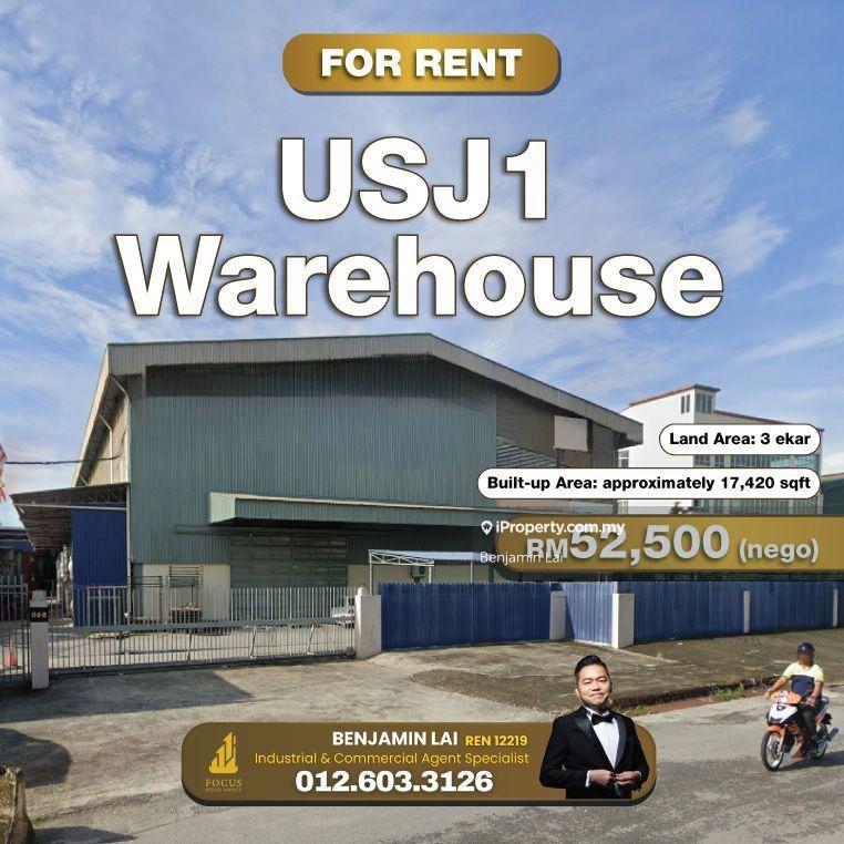 For Rent - USJ1 Warehouse for Rent