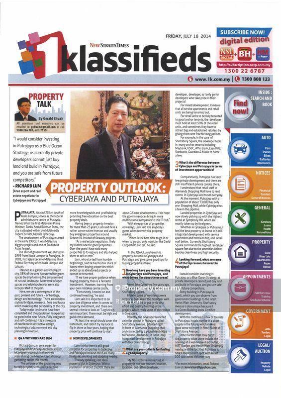 Service Residence for Rent in Shaftsbury Putrajaya by Rick Lum - iProperty.com.my