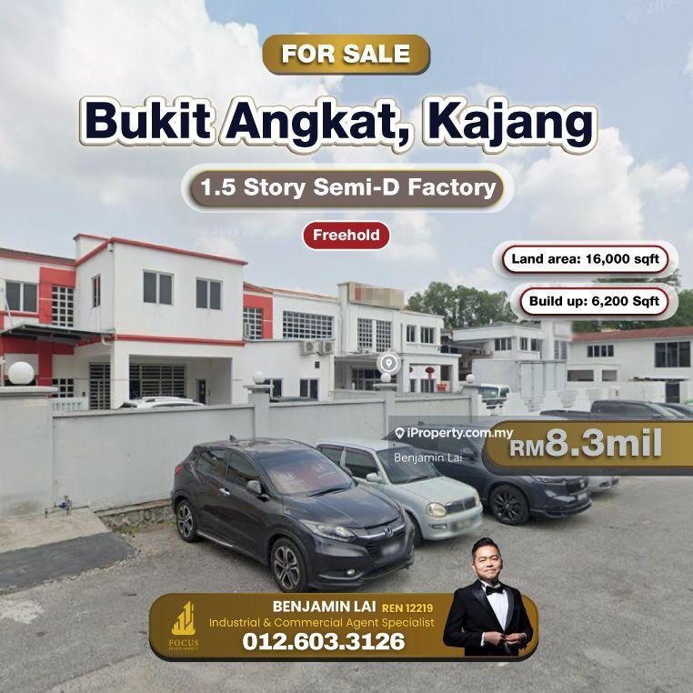 For Sale - Bukit Angkat, Kajang 1.5 Story Semi-D Factory For Sale