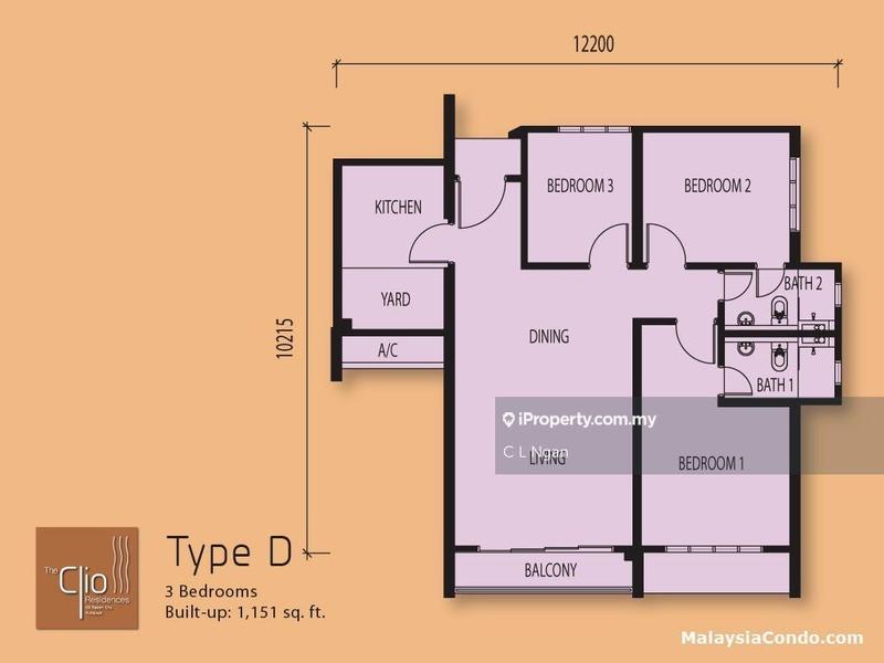 Residensi Servis untuk Dijual di The Clio Residences oleh C L Ngan - iProperty.com.my