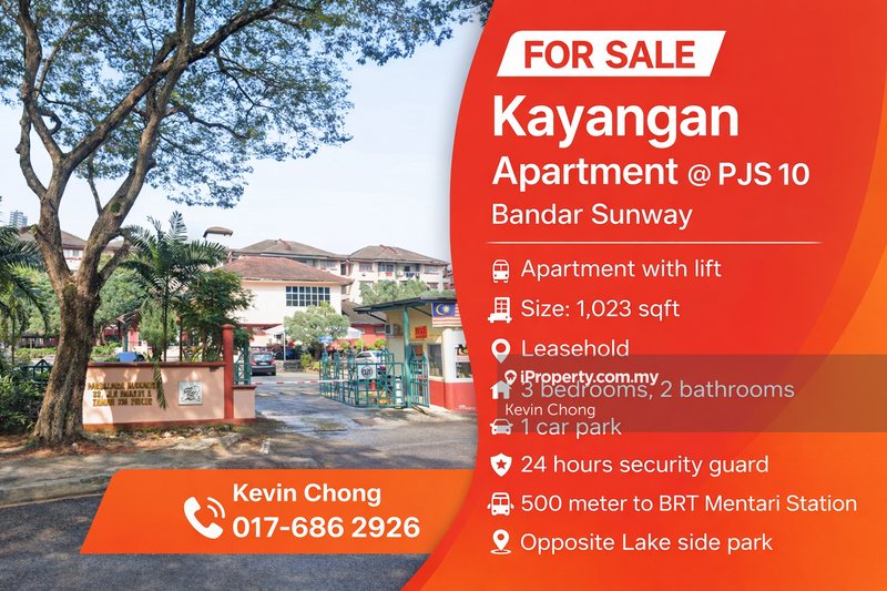 Apartment for Sale in Kayangan Apartment, Bandar Sunway by Kevin Chong - iProperty.com.my
