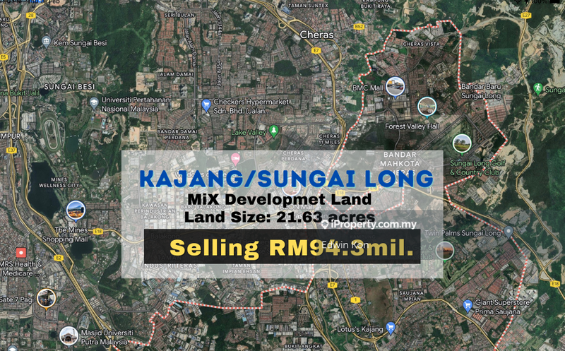 Commercial Land for Sale in Kajang Sungai Long Cheras, Kajang by Edwin Kon - iProperty.com.my
