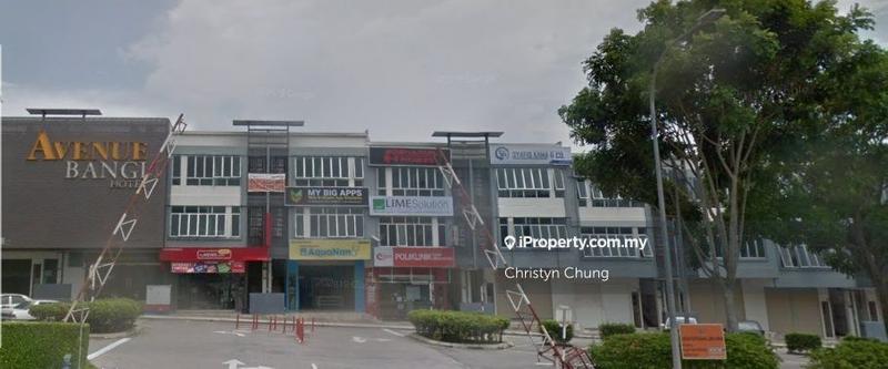 For Rent - Bandar Baru Bangi, Bangi Avenue, Ground floor shop office