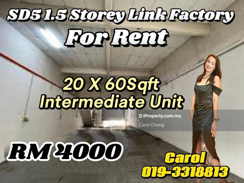 For Rent - More Unit SD5 Bandar Sri Damansara Single Storey Link Factory For Rent