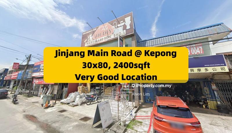 For Rent - Jinjang Main Road, Ground Floor, 30x80, Big Size, Good Location