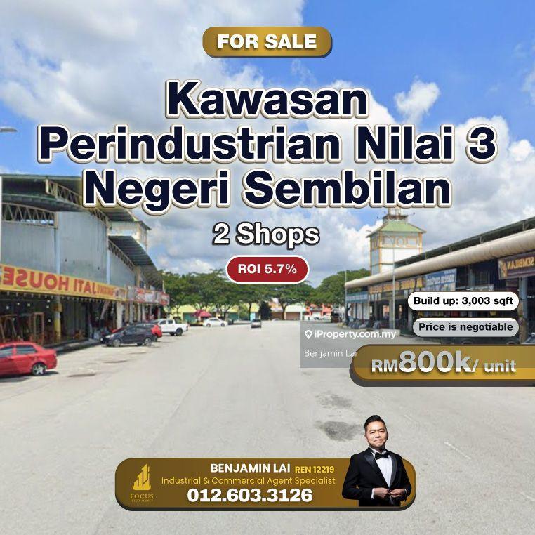 For Sale - Kawasan Perindustrian Nilai 3, Nilai 2 Shop for Sale