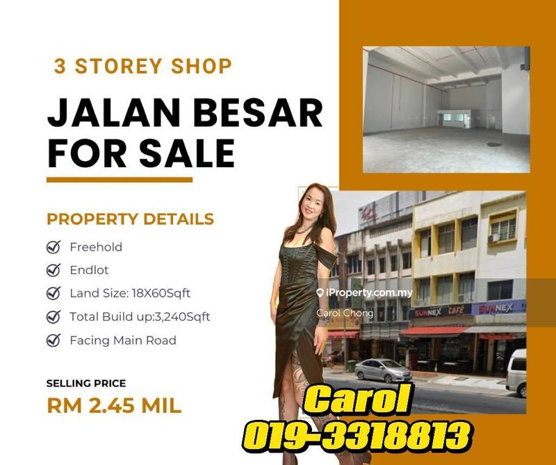 For Sale - EndLot 3 Storey Shop @ Jalan Besar Kepong For Sell