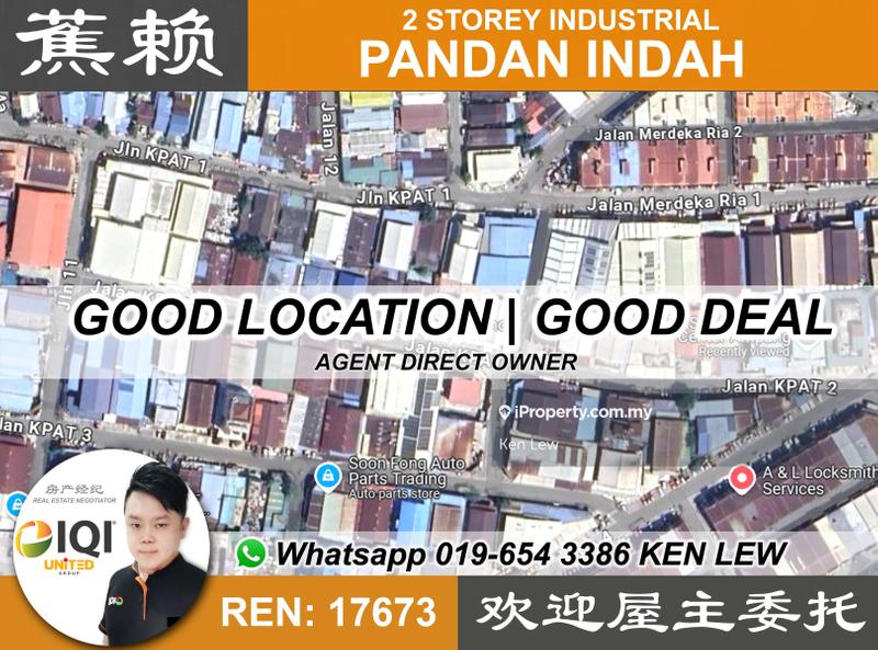 For Sale - Pandan Indah Industrial/Factory near Pandan Mewah