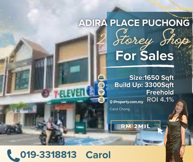 For Sale - Freehold Adira place Puchong 2 Storey Shop For Sale