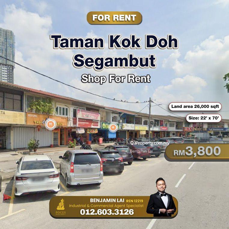 For Rent - Taman Kok Doh, Segambut Shop For Rent
