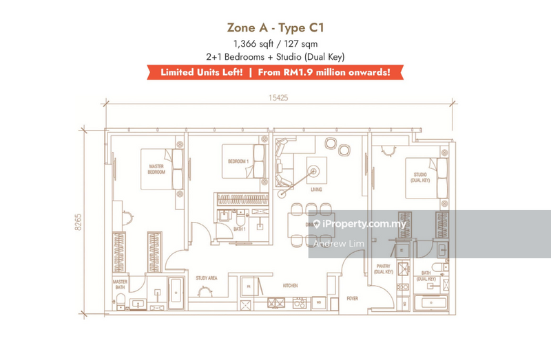 Service Residence for Sale in Pavilion Ceylon Hill by Andrew Lim - iProperty.com.my