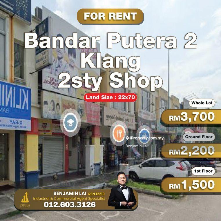 For Rent - Bandar Putera 2, Klang 2sty Shop for Rent